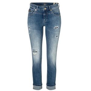 MAC JEANS (EU34/US4) Rich Slim Super Glam Fashion Destroyed Straight Slim Leg